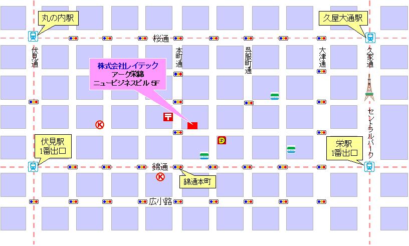 名古屋支社アクセスマップ