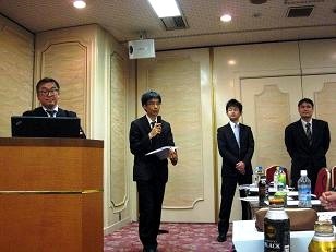 新日鉄住金化学株式会社　中西 朋宏様、アサヒビール株式会社　後藤 謙治様、日本バルカー工業株式会社　中川 智洋様